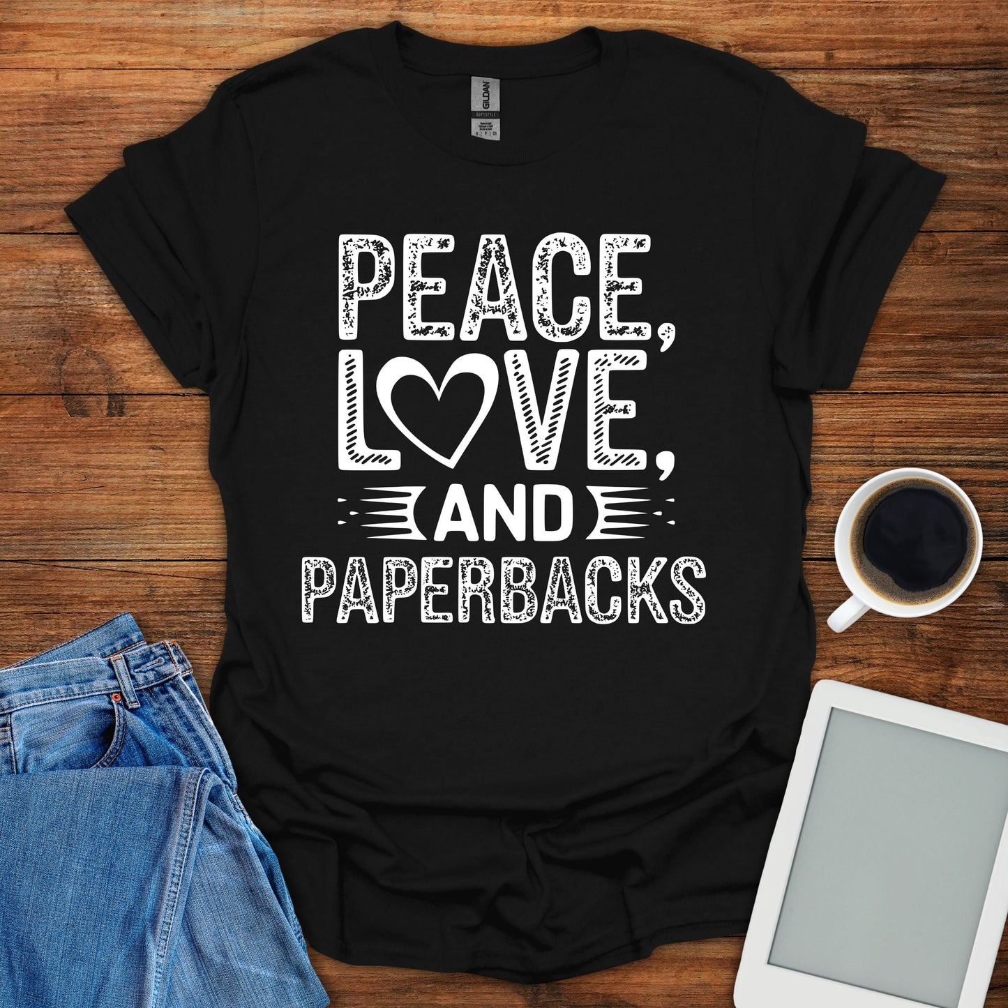 Peace, Love, And Paperbacks Tee