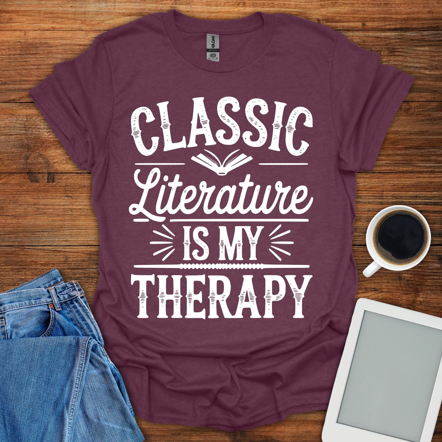 Classic Literature Is My Therapy Tee