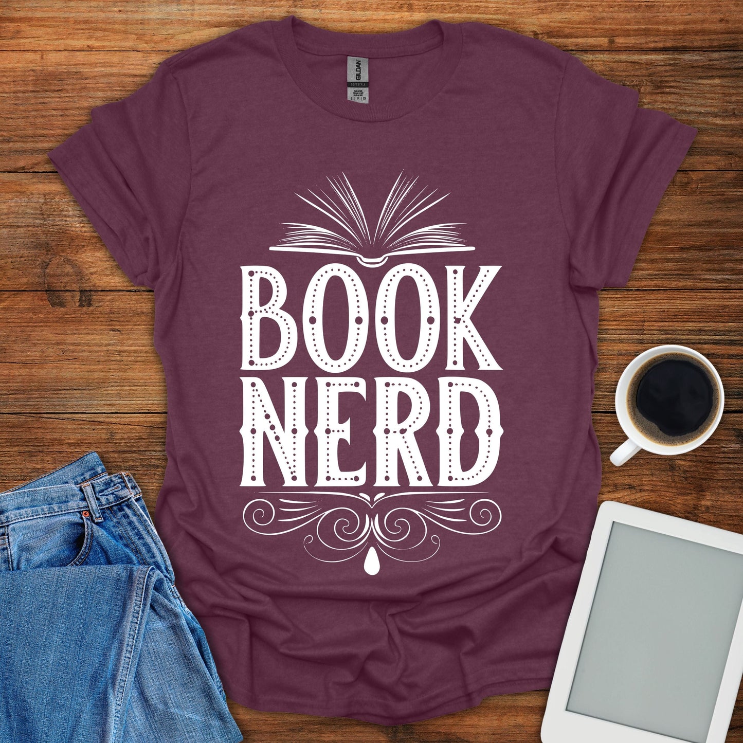 Book Nerd 3 Tee