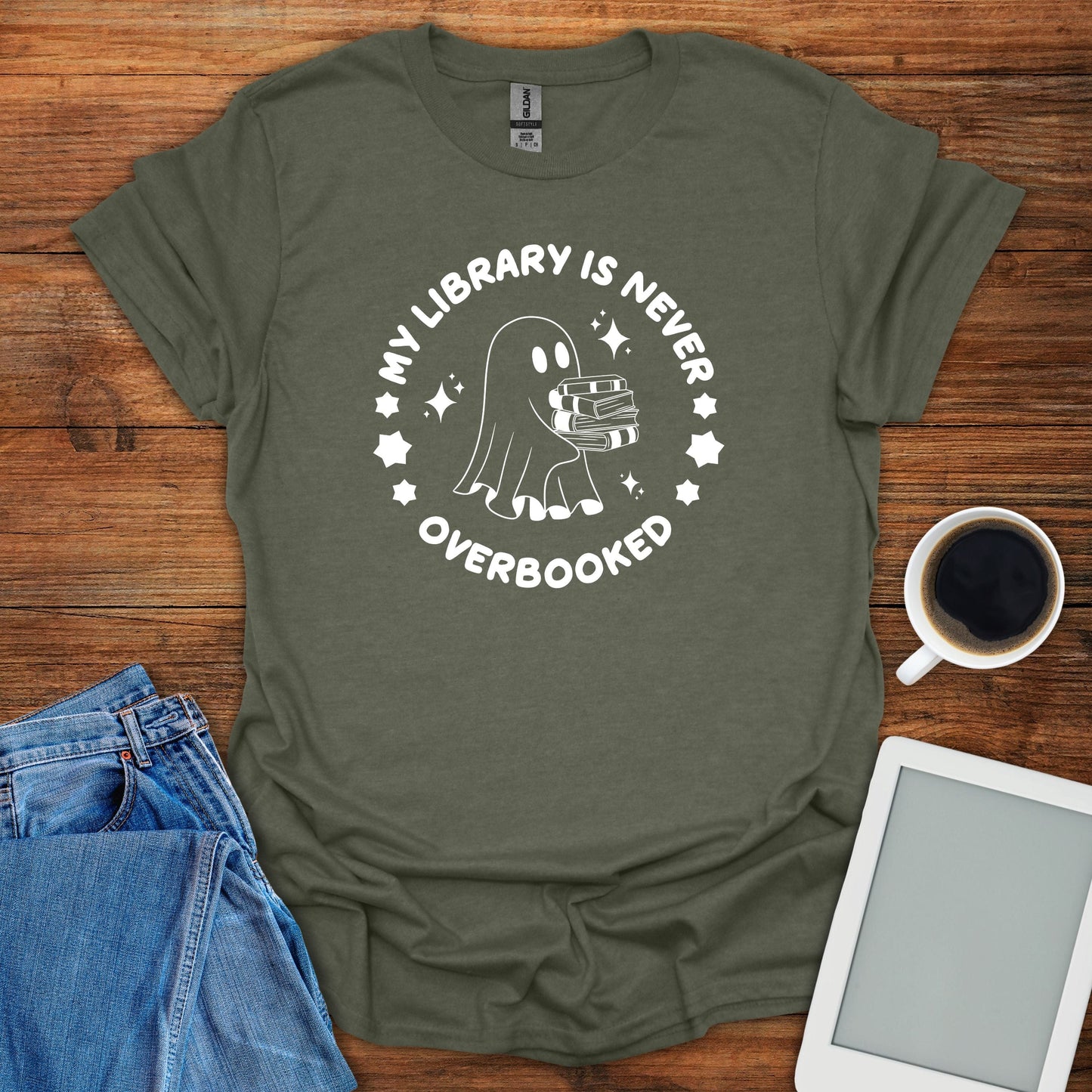 My Library Is Never Overbooked Tee