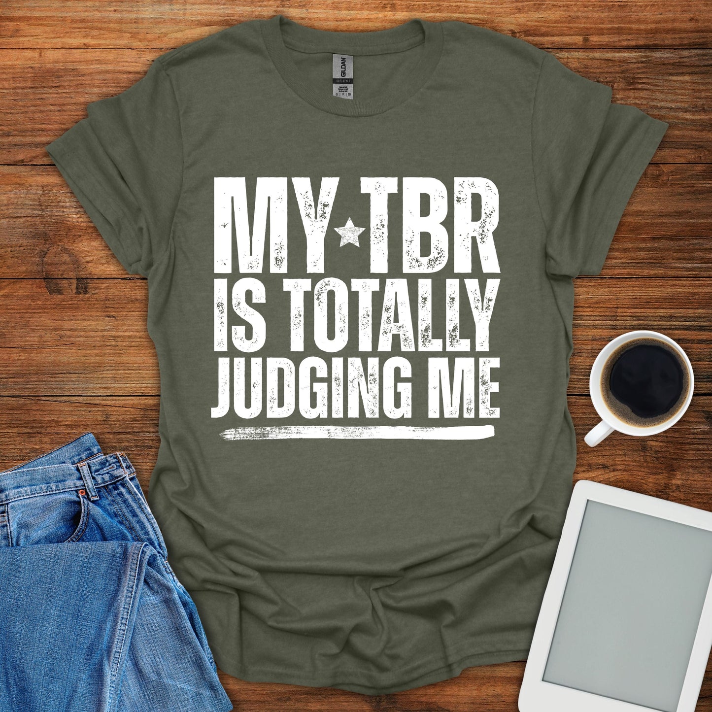 My TBR Is Totally Judiging Me Tee