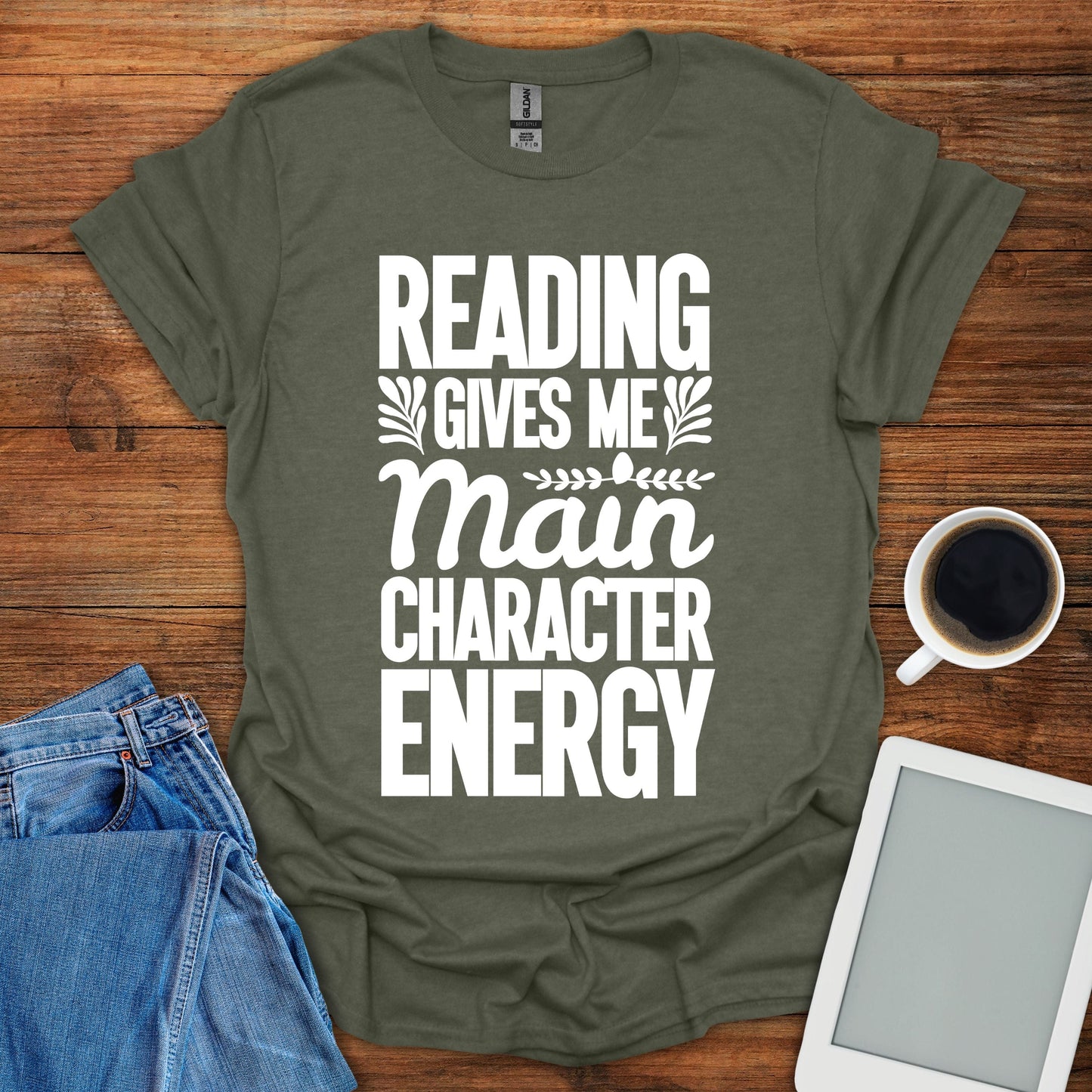 Reading Gives Me Main Character Energy Tee