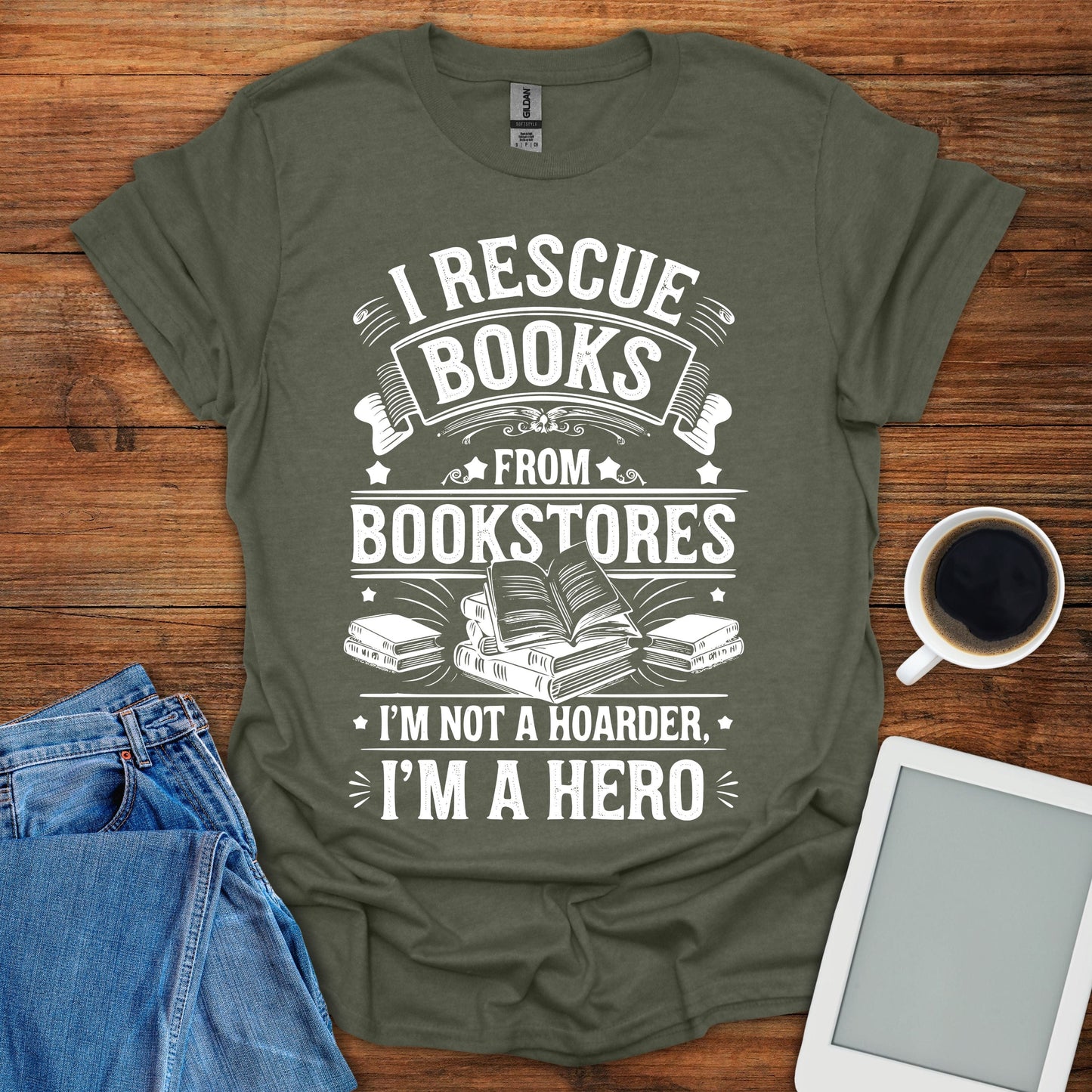 I Rescue Books From Bookstores Tee