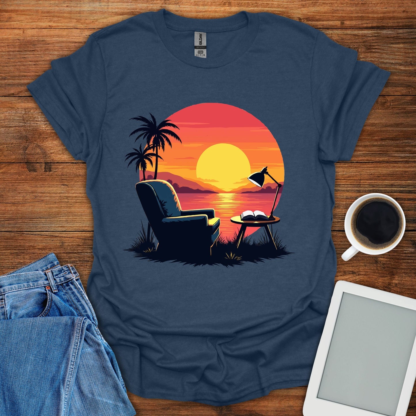 Sunset Reading Tee