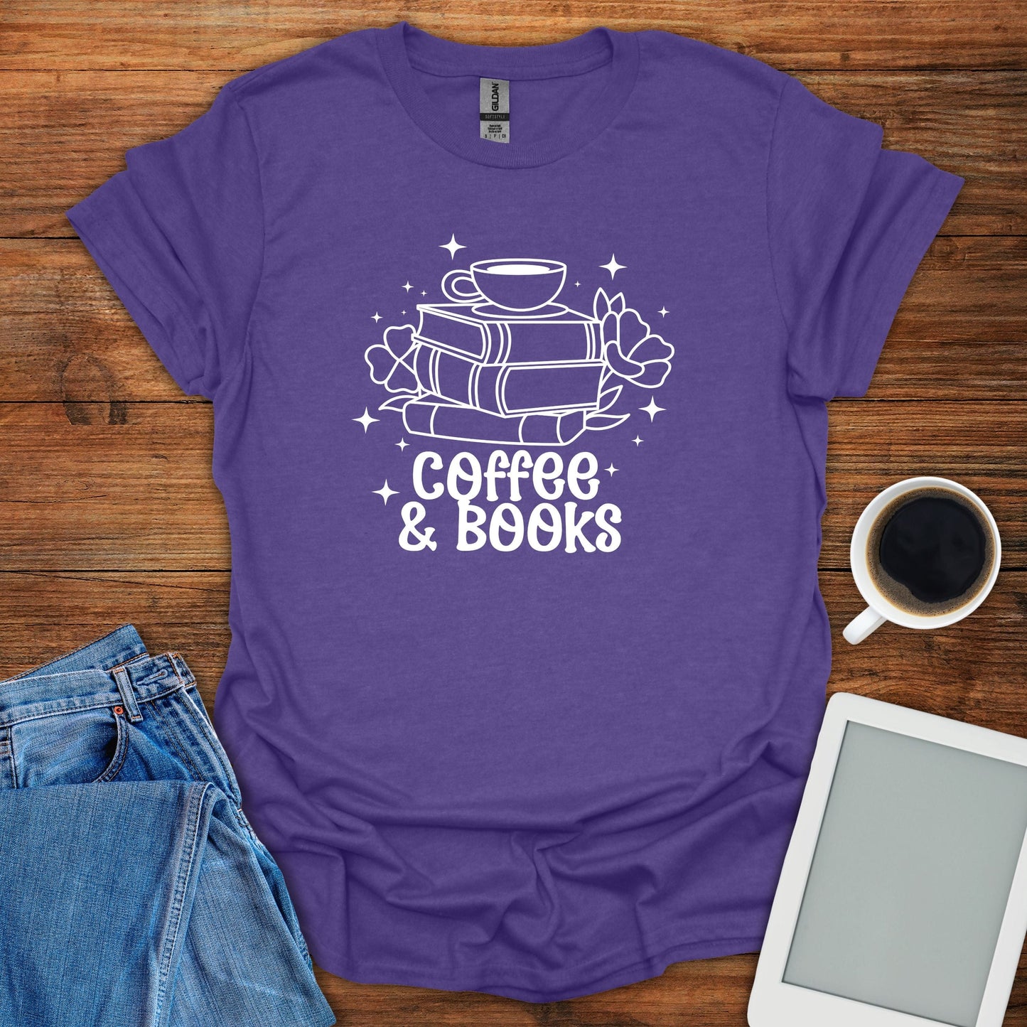 Coffee & Books Tee