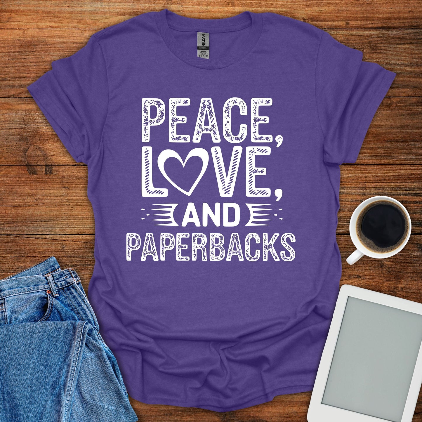 Peace, Love, And Paperbacks Tee