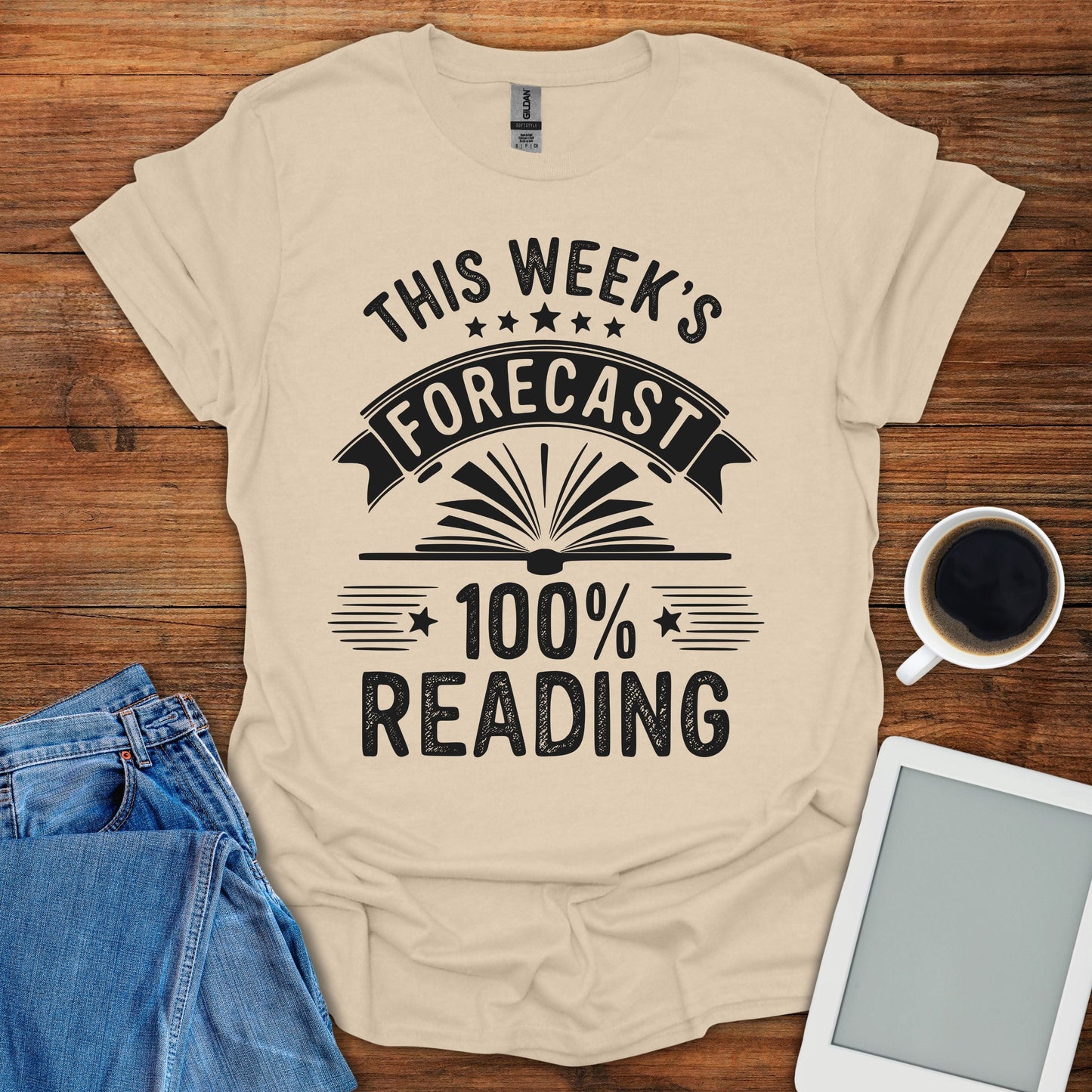 This Week's Forecast: 100% Reading Tee