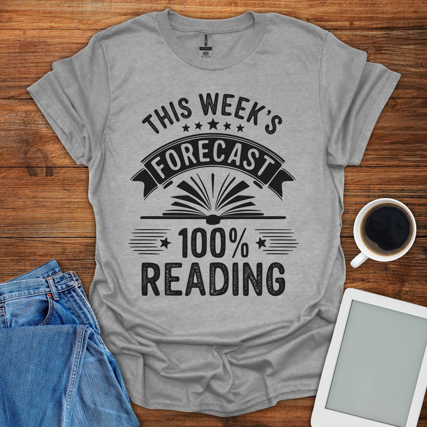 This Week's Forecast: 100% Reading Tee