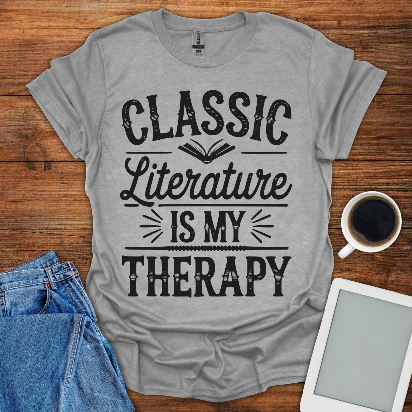 Classic Literature Is My Therapy Tee