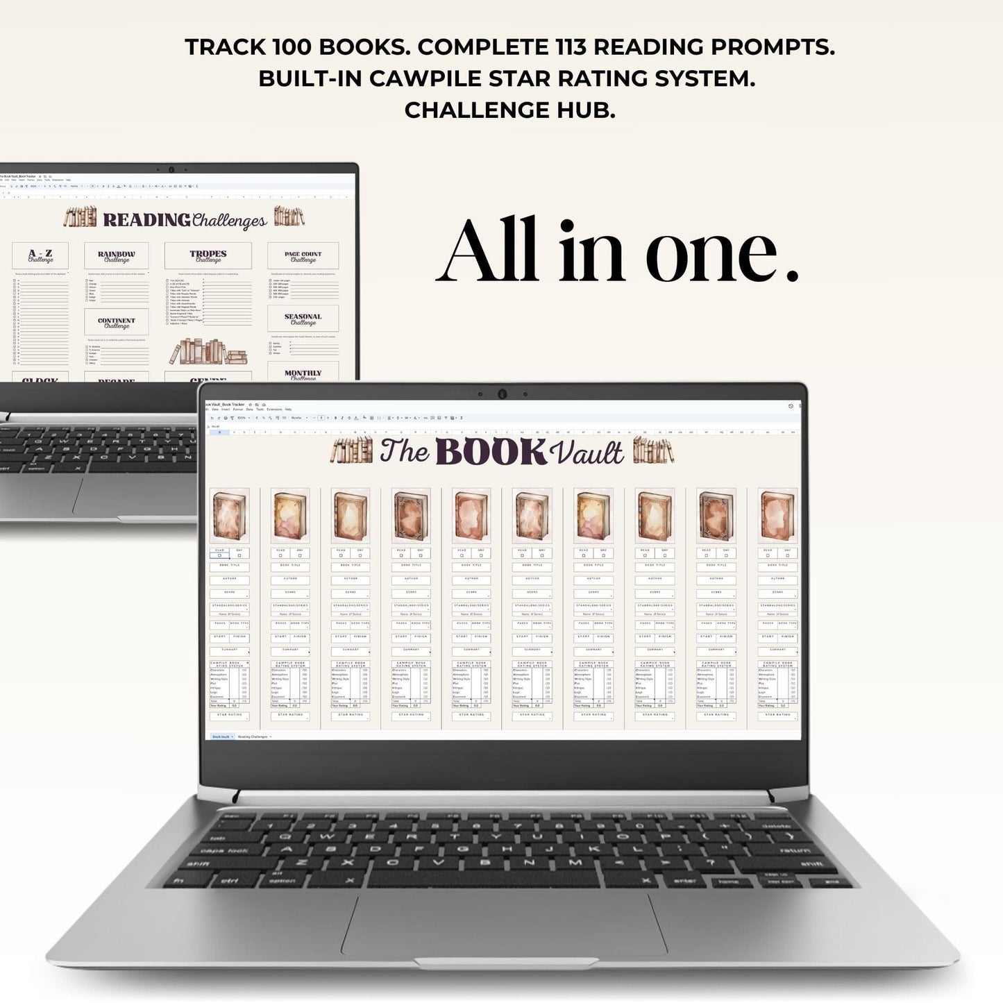 The Book Vault - Book Tracker for Google Sheets