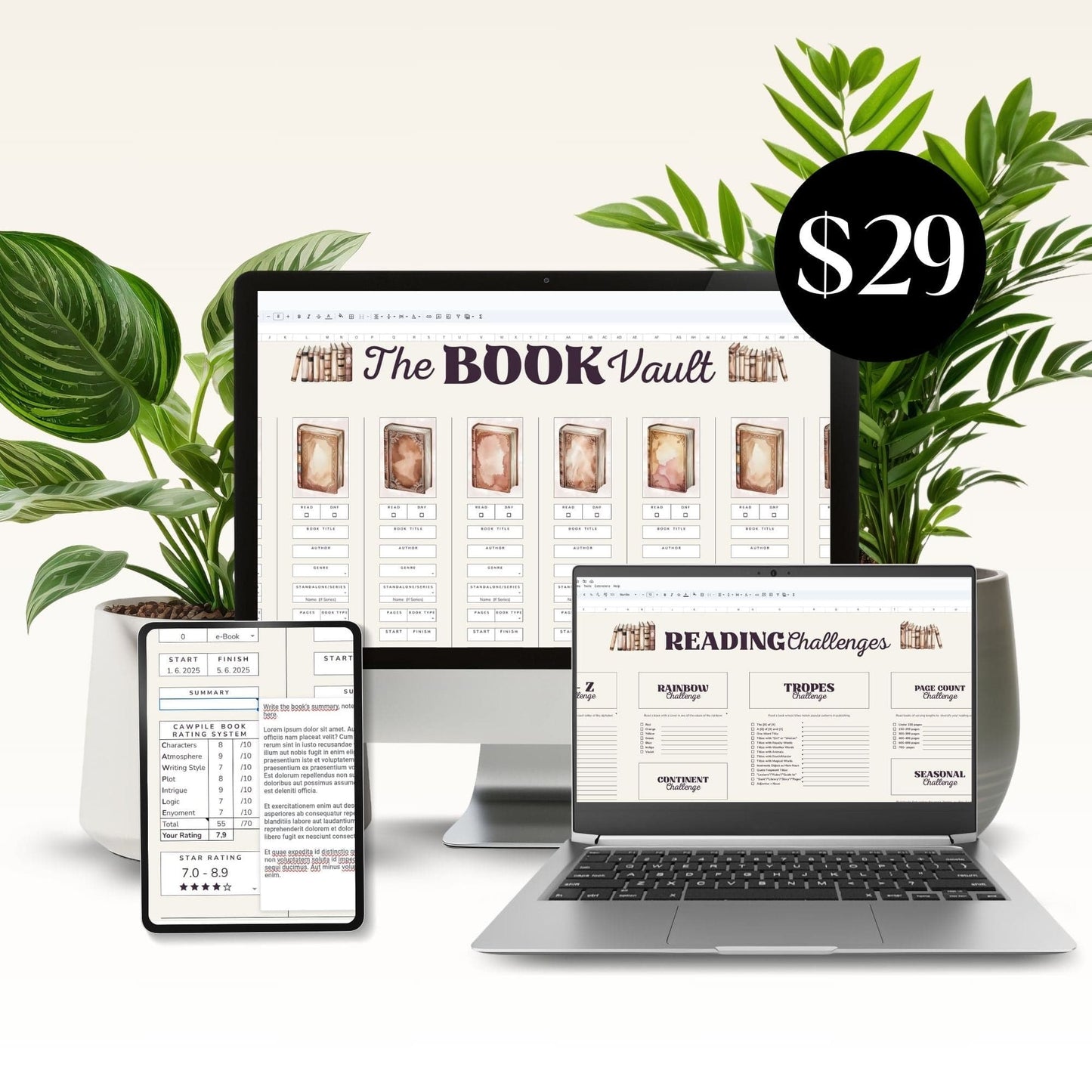 The Book Vault - Book Tracker for Google Sheets