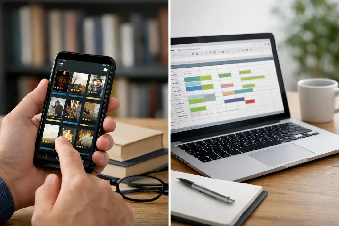 Book Tracker App Versus Spreadsheet