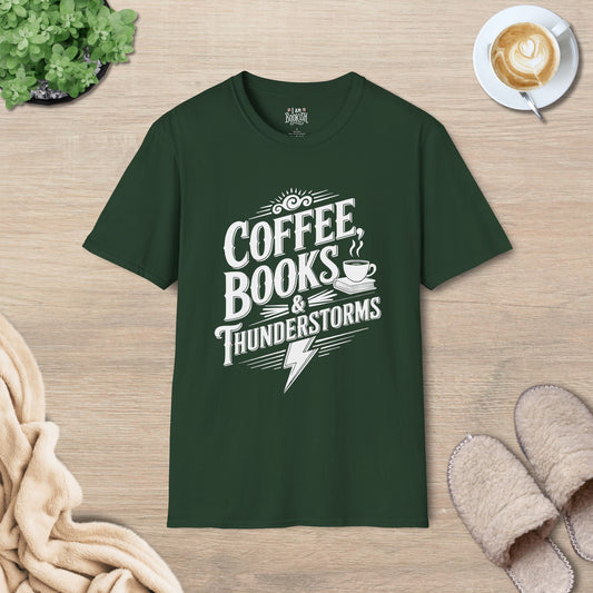 Coffee, Books & Thunderstorms T-Shirt