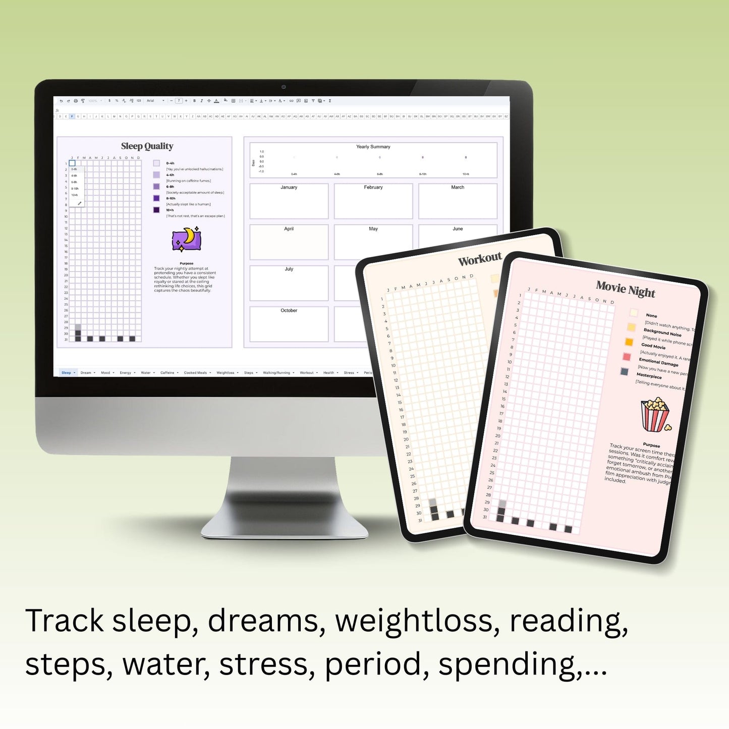 GridFlow Yearly Trackers
