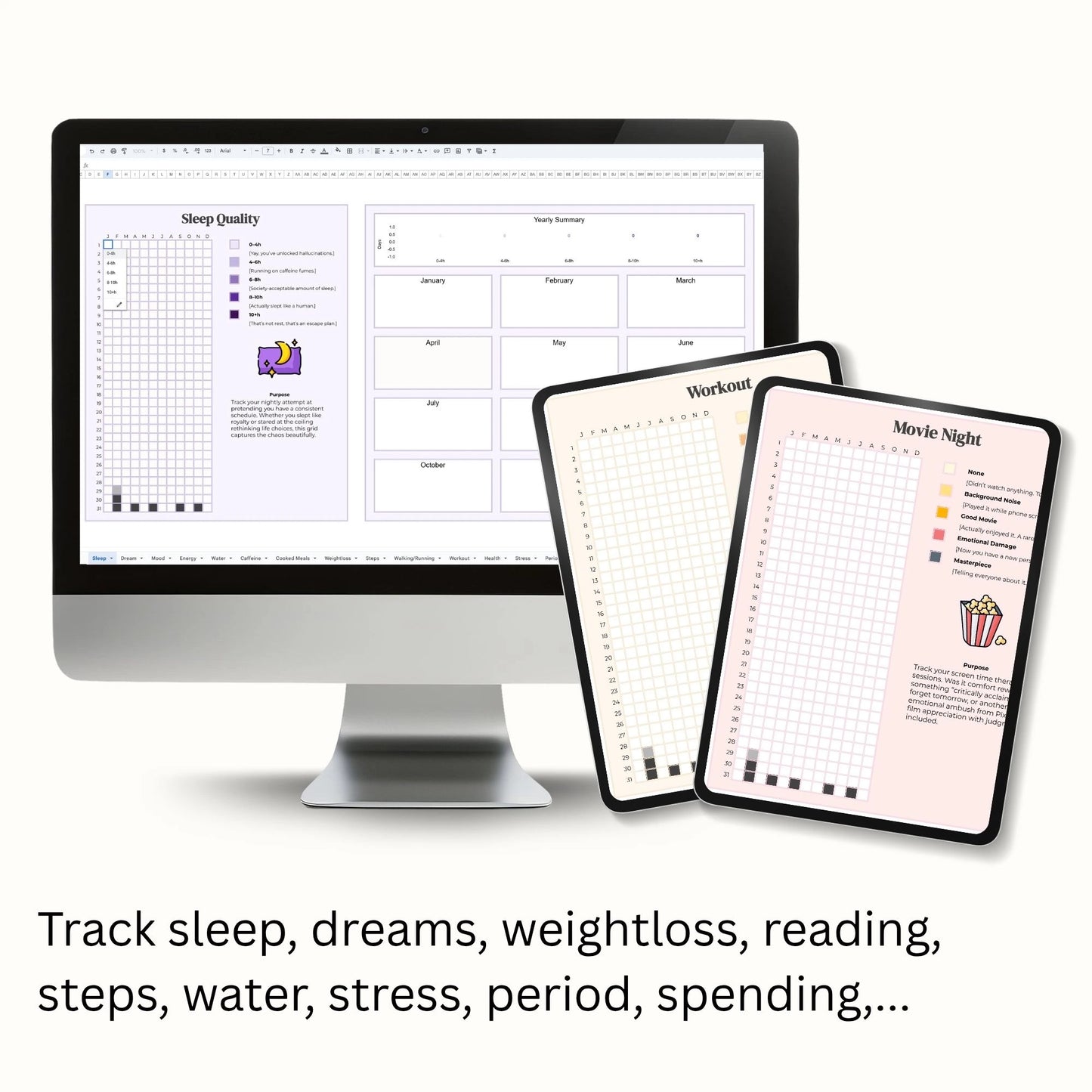 GridFlow Yearly Trackers