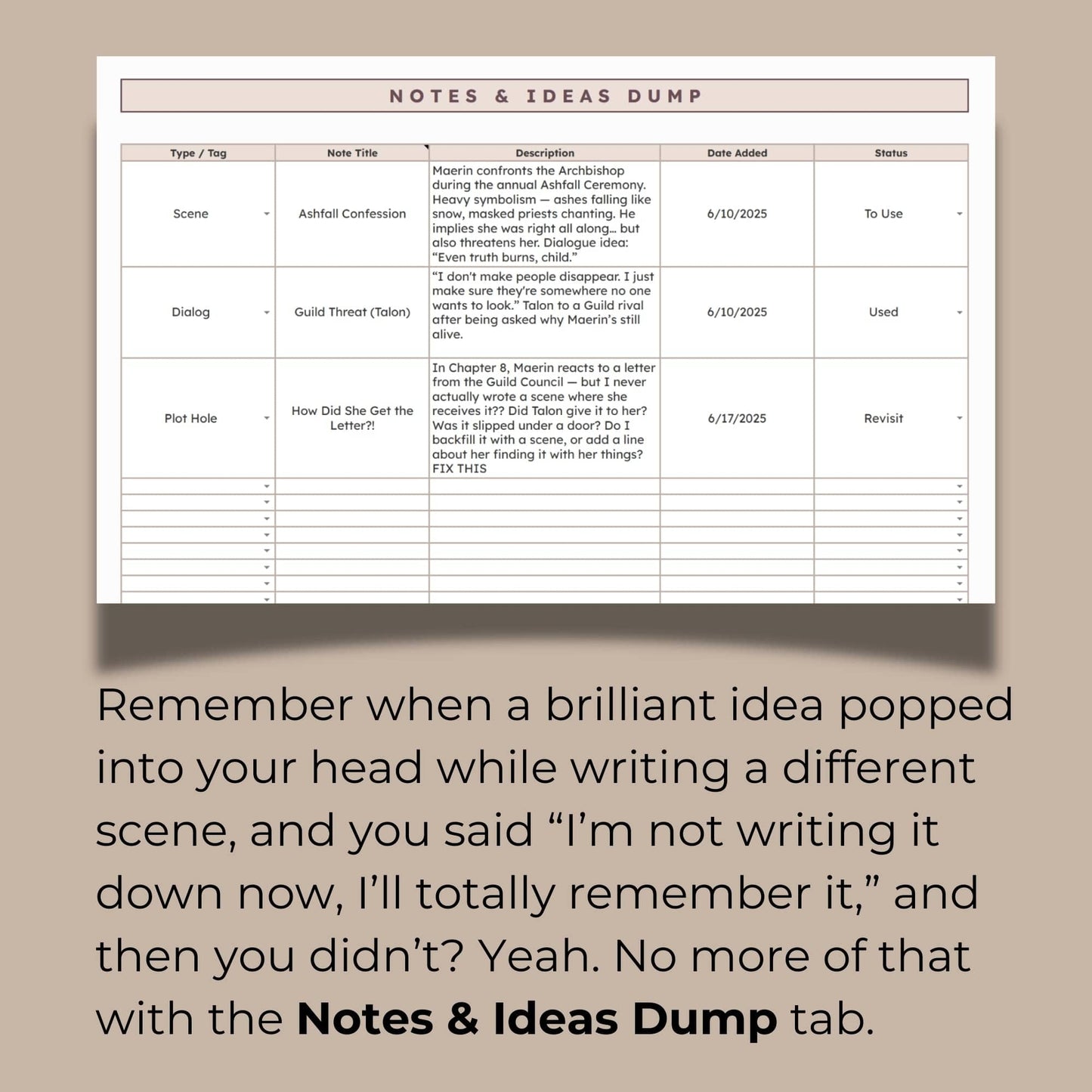 The Writer's Toolkit