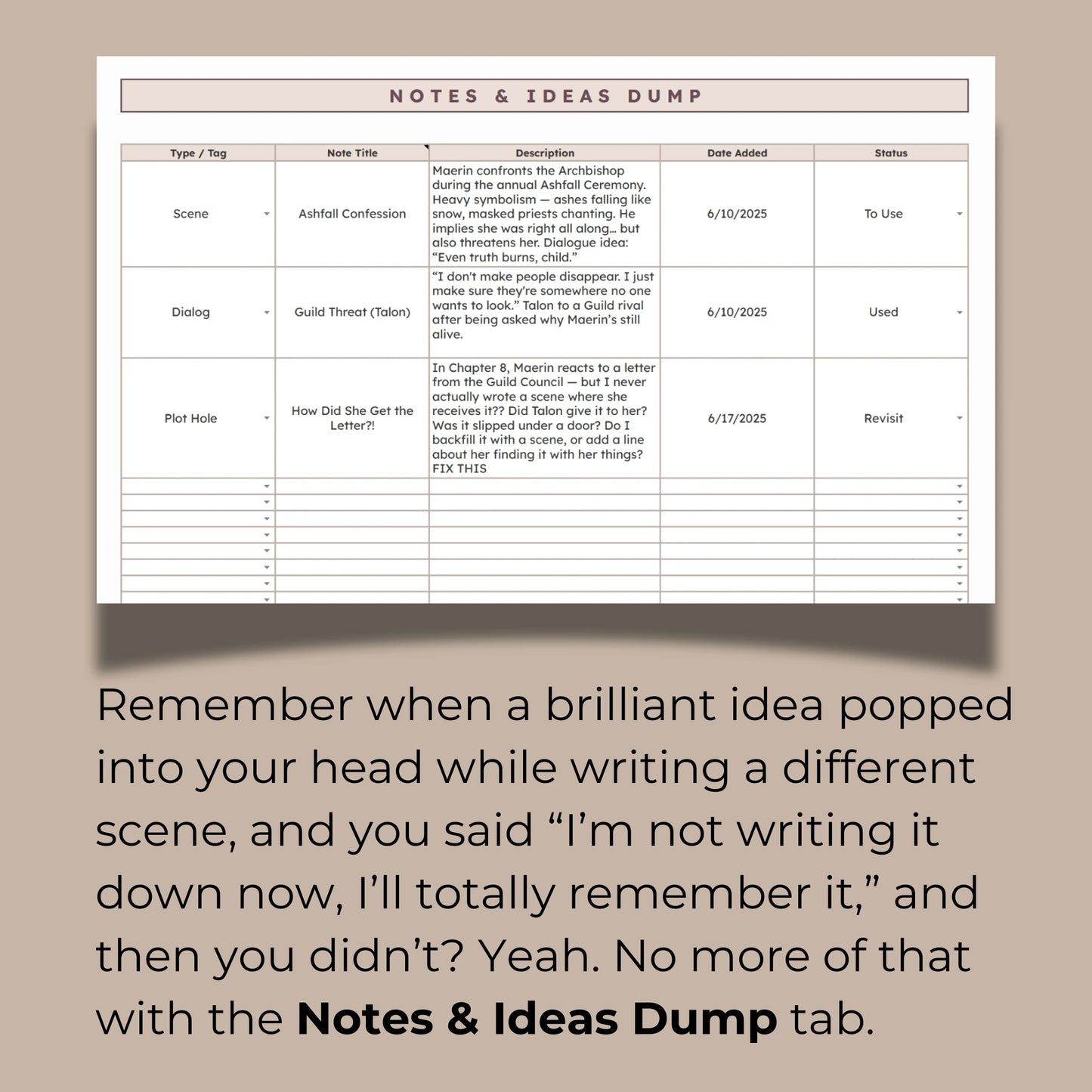 The Writer's Toolkit