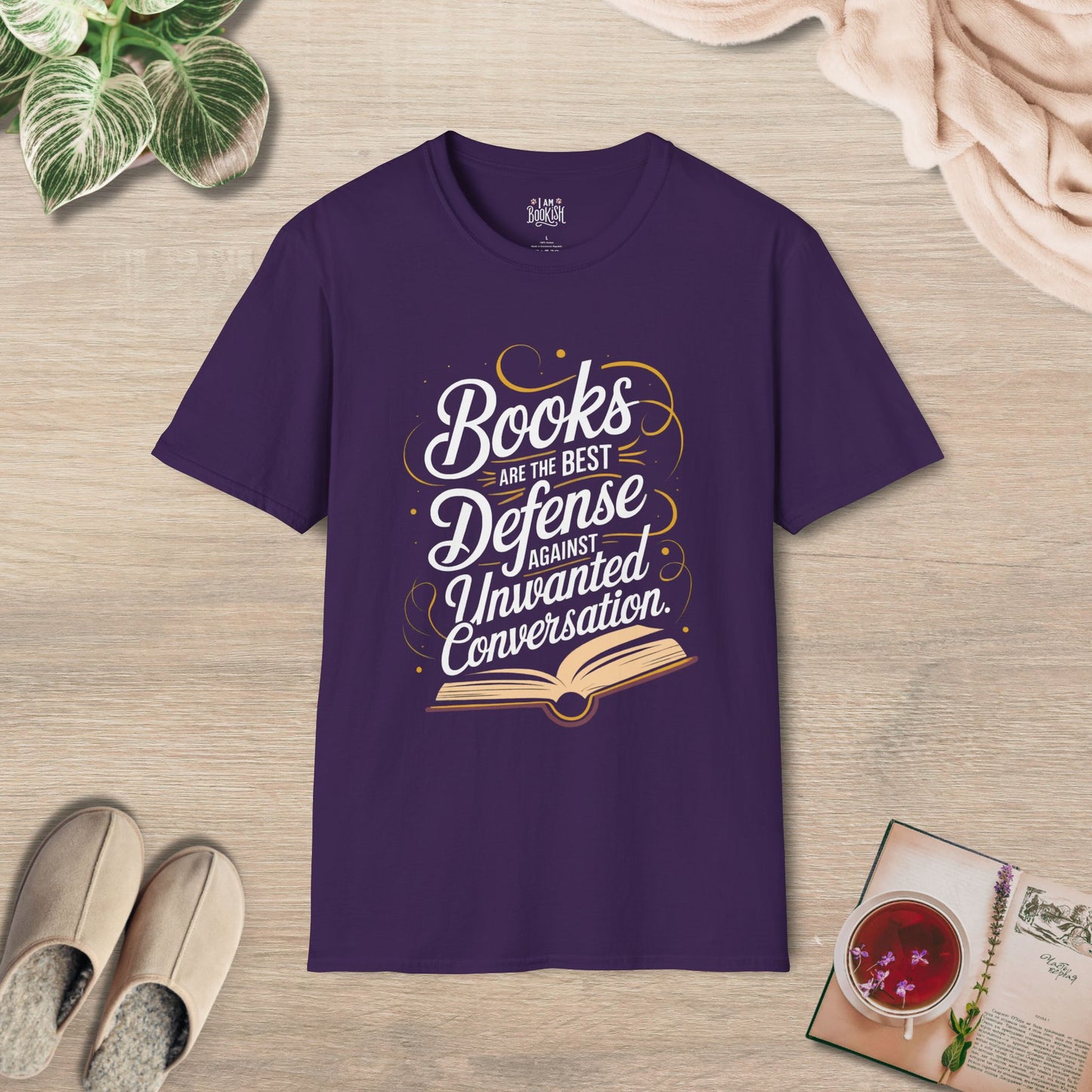 Books Are The Best Defense Against Unwanted Conversation T-Shirt