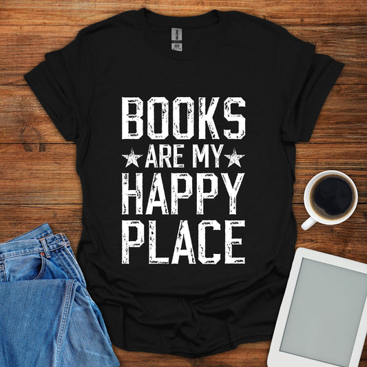 Books Are My Happy Place Tee