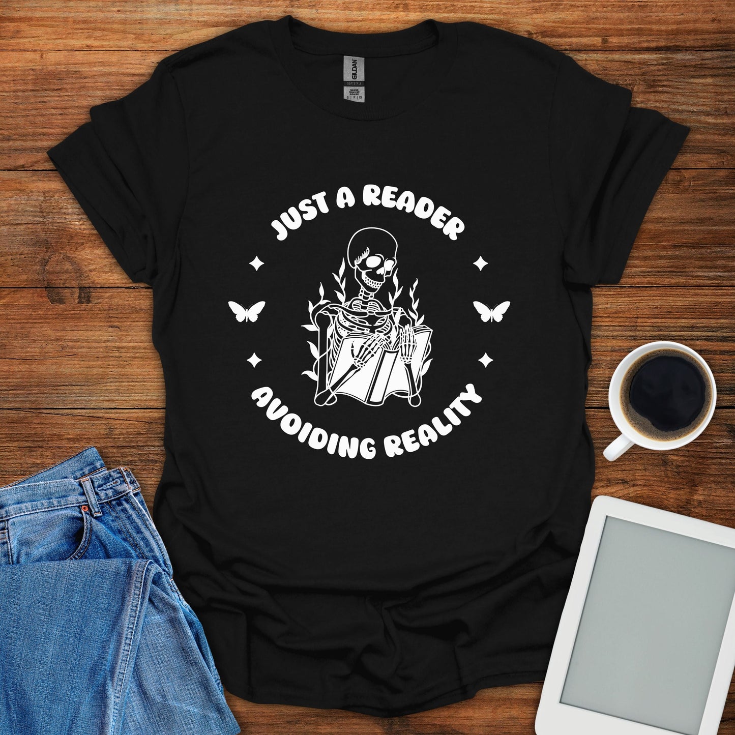 Just A Reader Avoiding Reality Tee