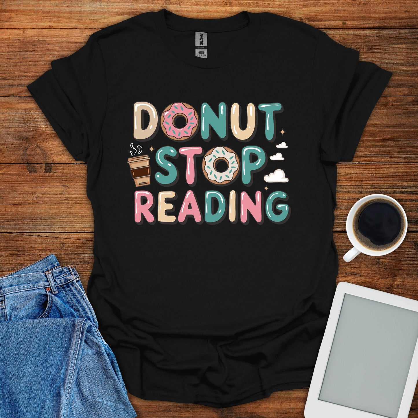 Donut Stop Reading Tee