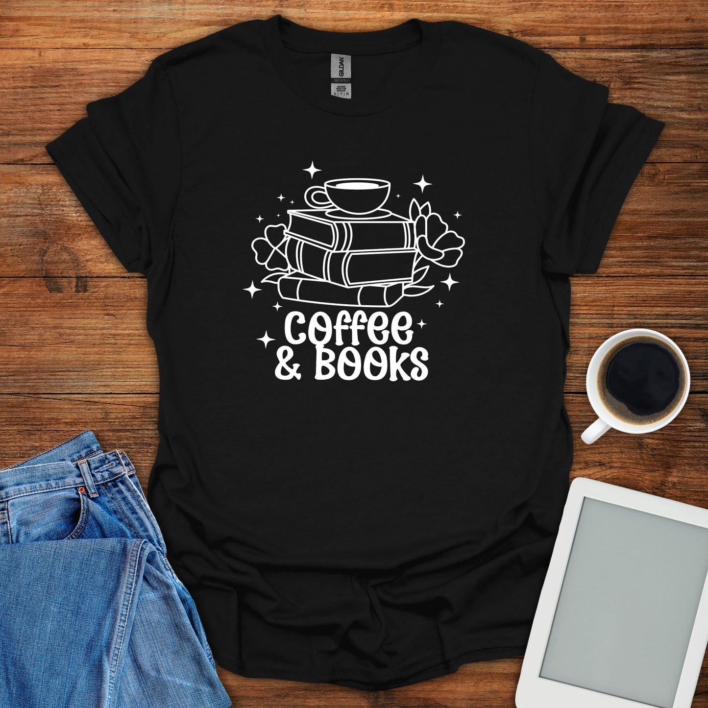 Coffee & Books Tee