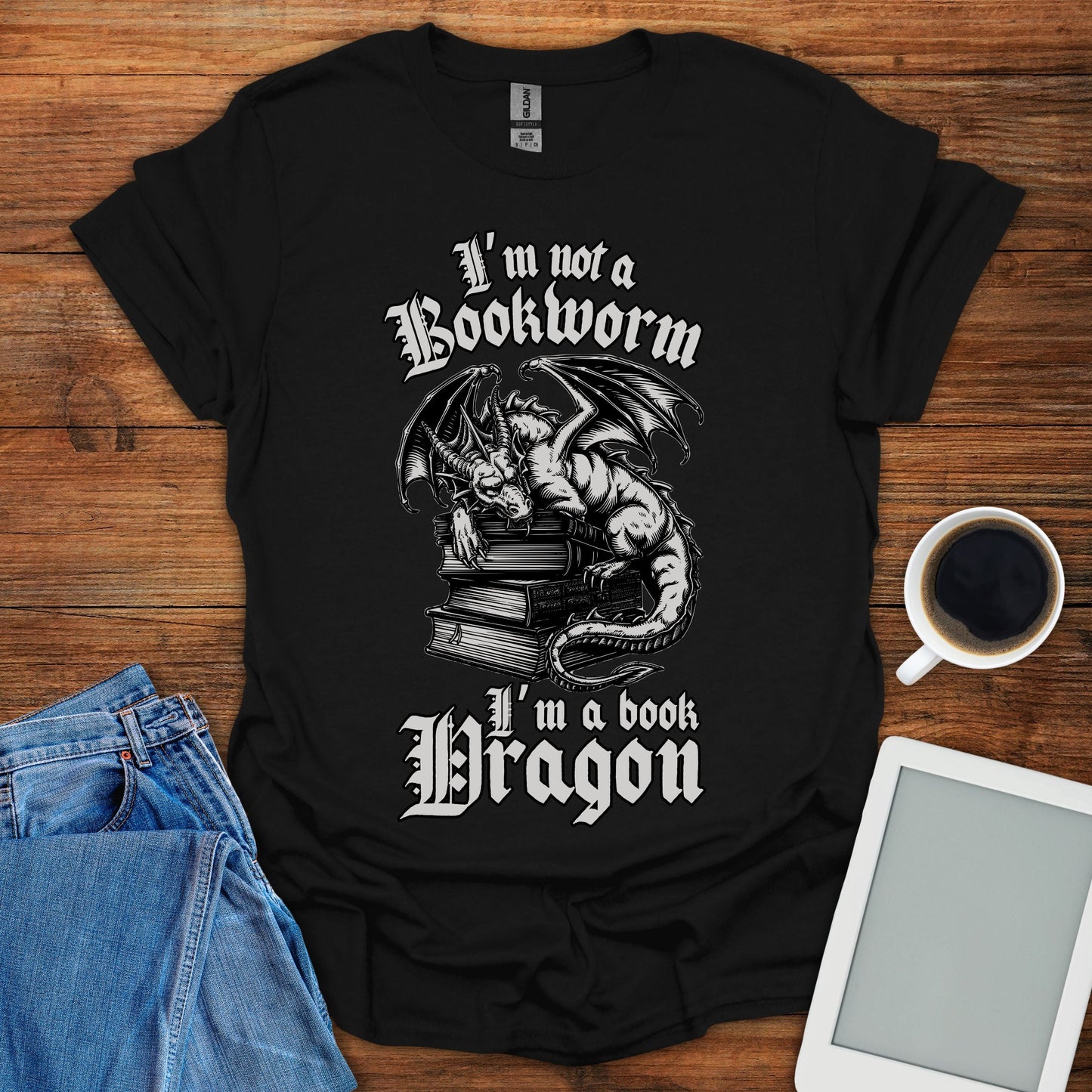 I'm Not A Bookworm, I'm A Book Dragon Tee