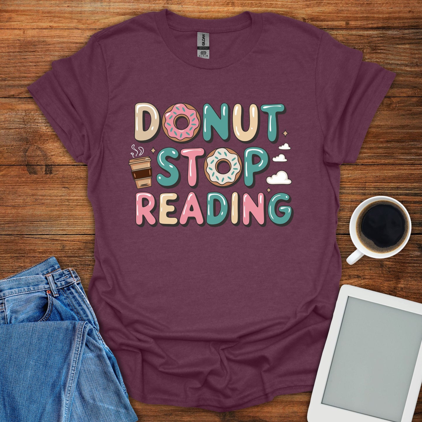 Donut Stop Reading Tee