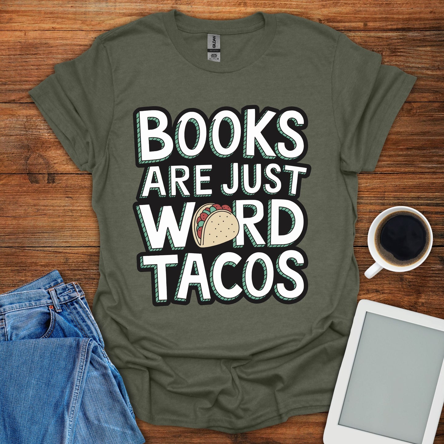 Books Are Just Word Tacos Tee