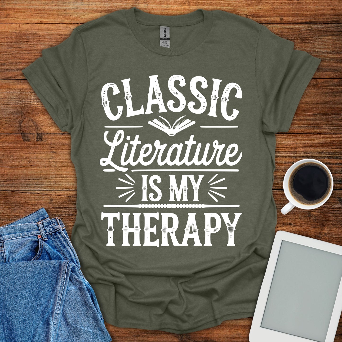 Classic Literature Is My Therapy Tee