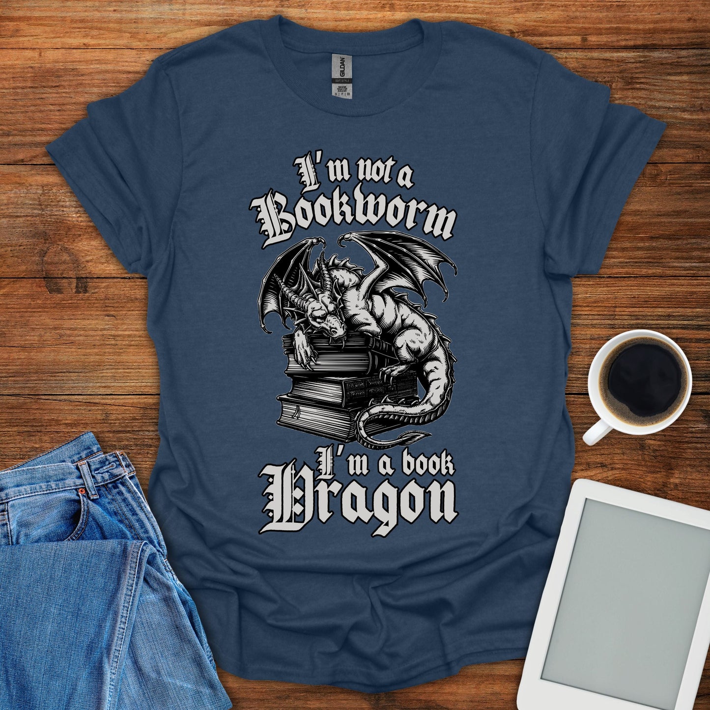 I'm Not A Bookworm, I'm A Book Dragon Tee