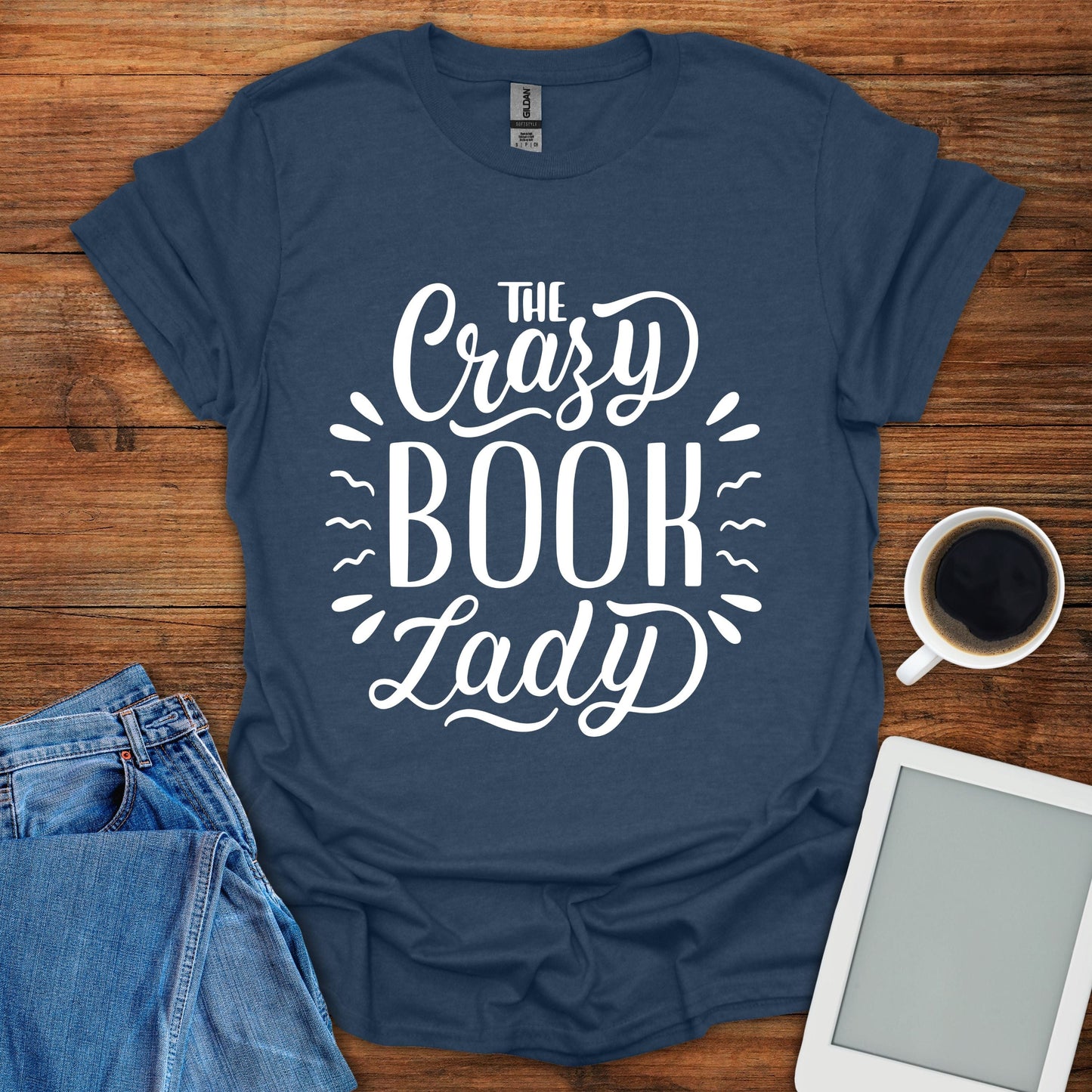 The Crazy Book Lady Tee