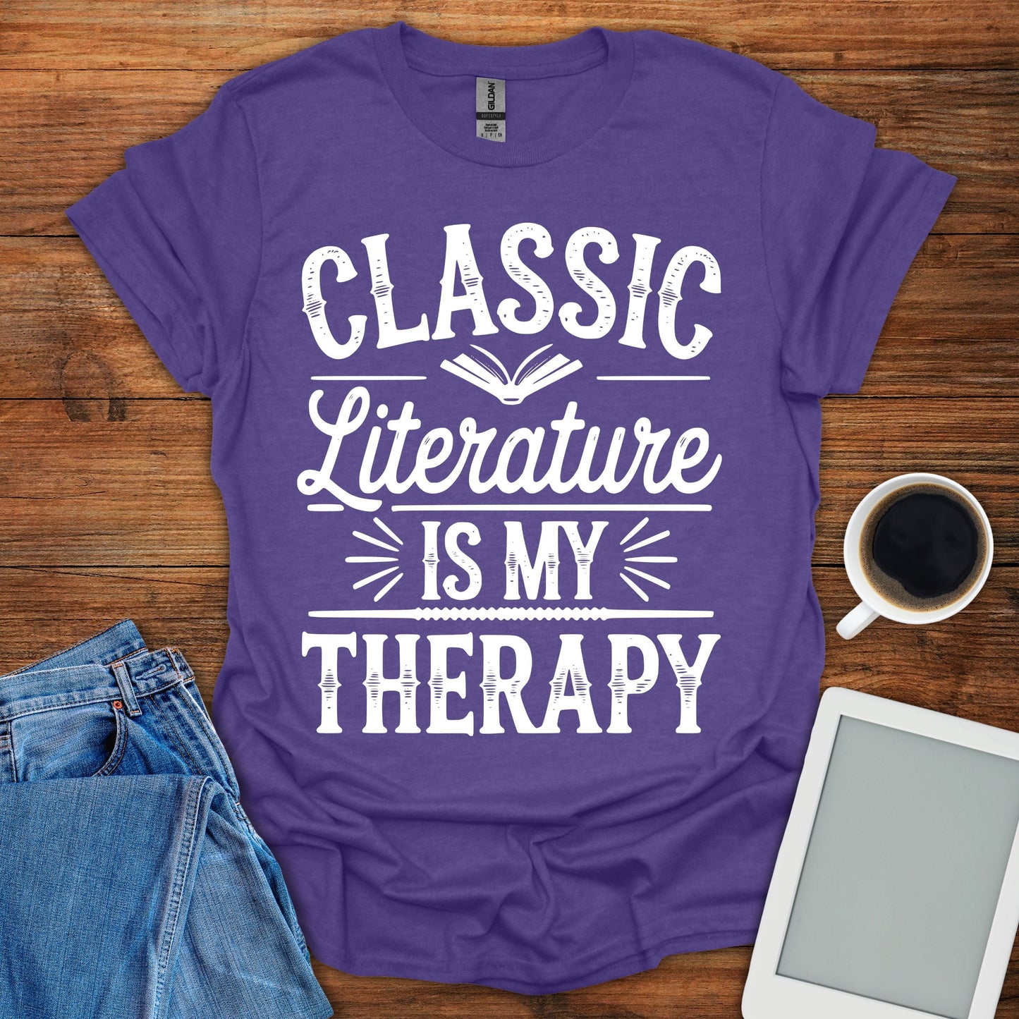 Classic Literature Is My Therapy Tee