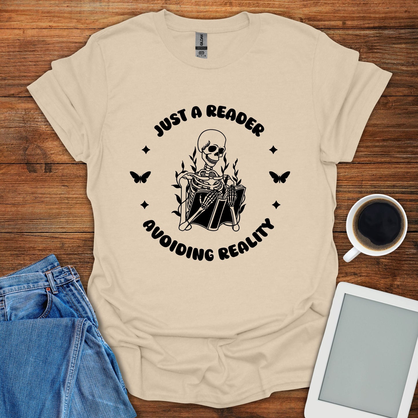 Just A Reader Avoiding Reality Tee