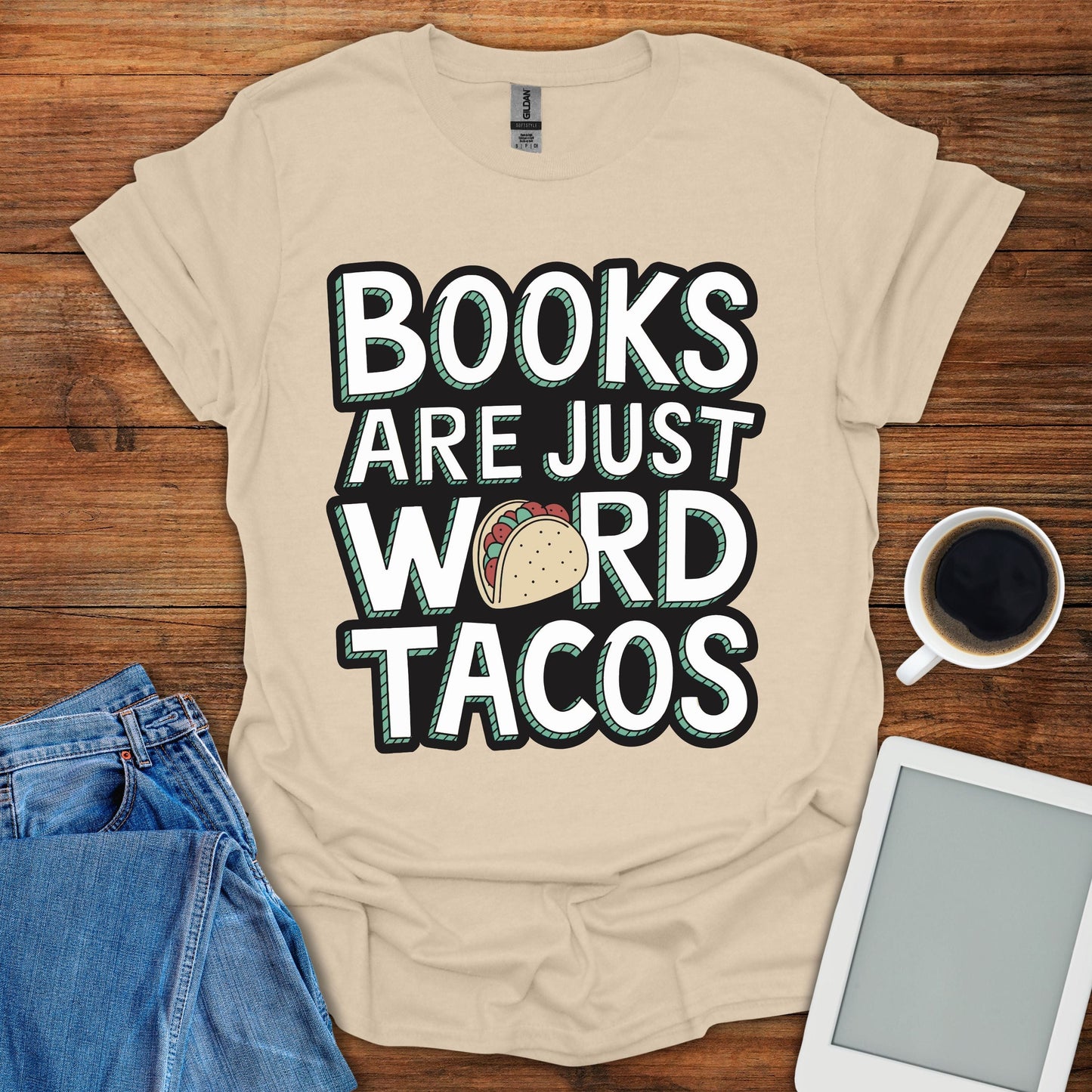 Books Are Just Word Tacos Tee