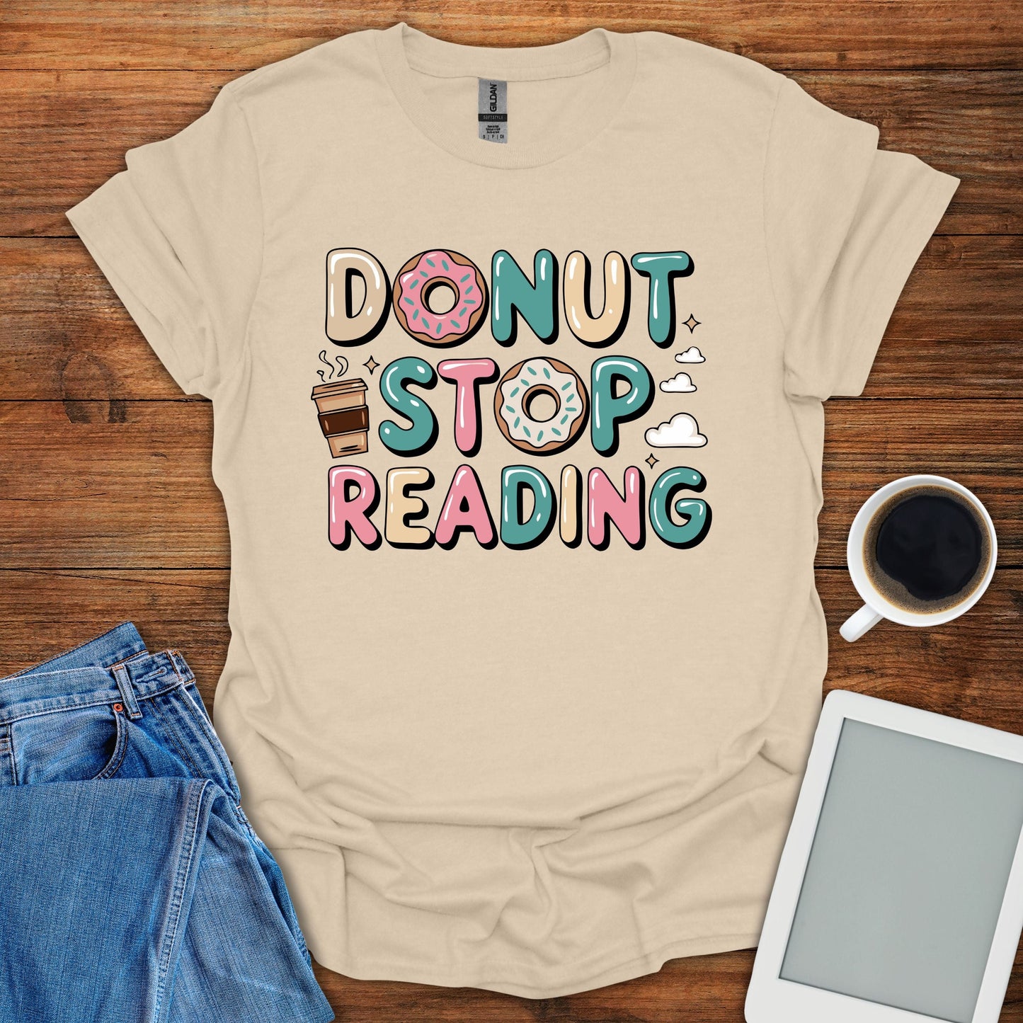 Donut Stop Reading Tee