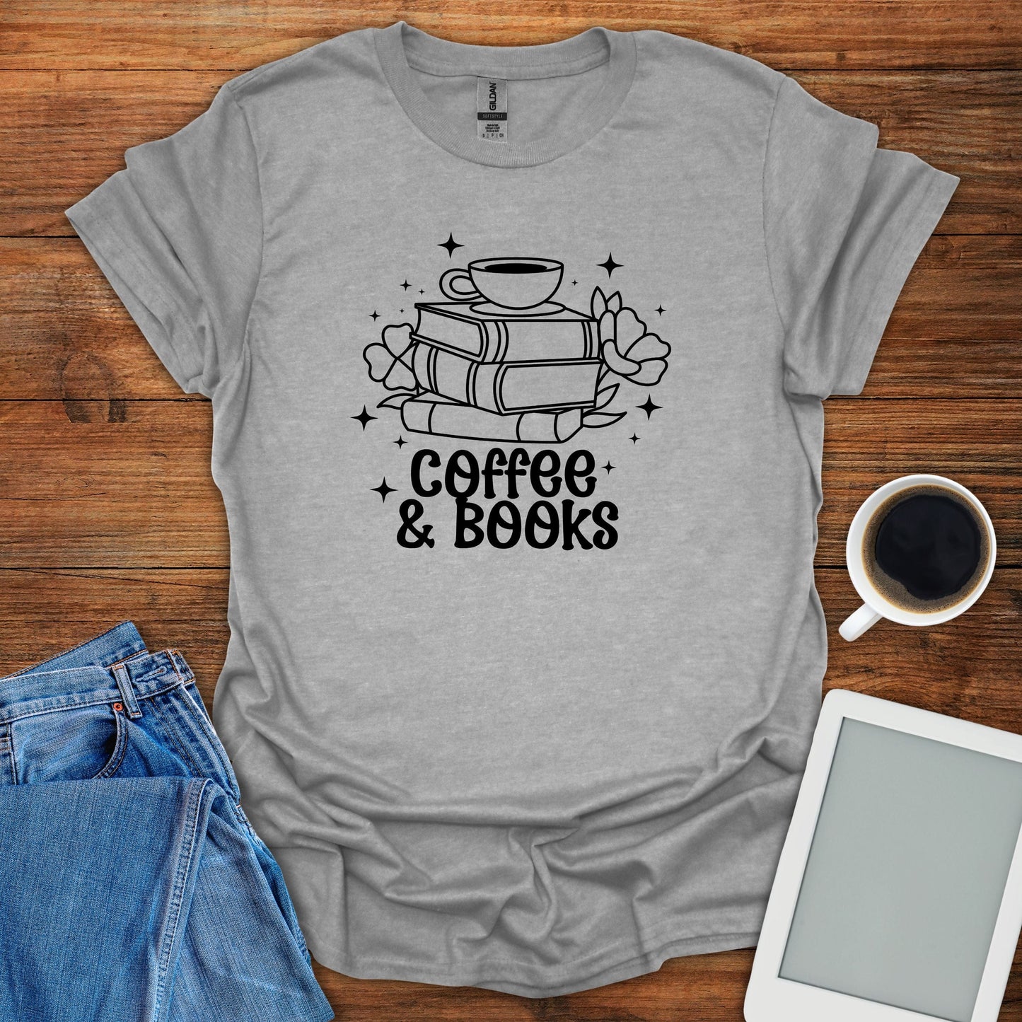 Coffee & Books Tee