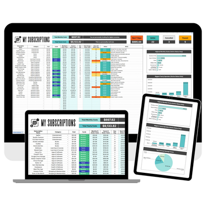 Subscription Spiral - Subscription Tracker