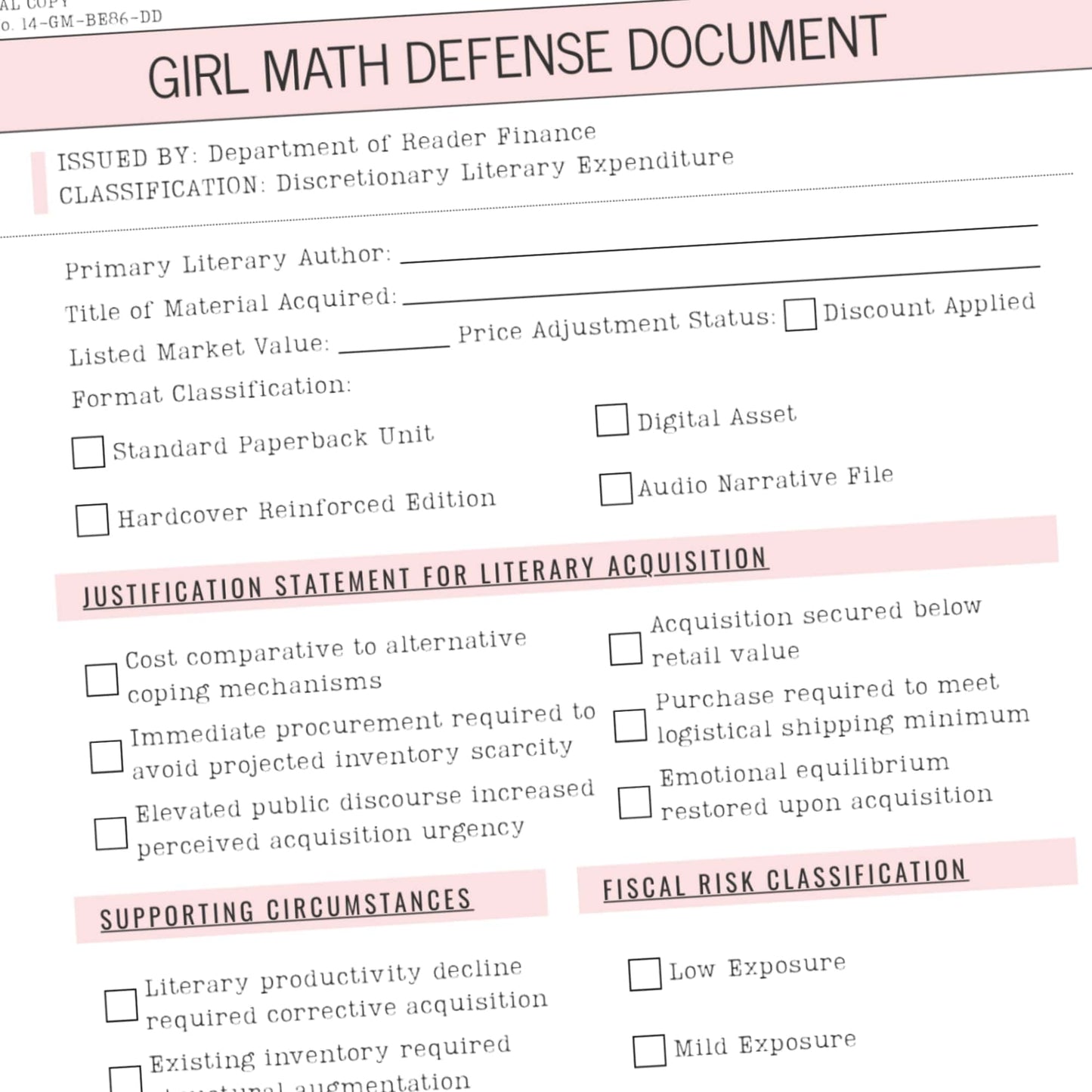 The Reader Compliance Dossier