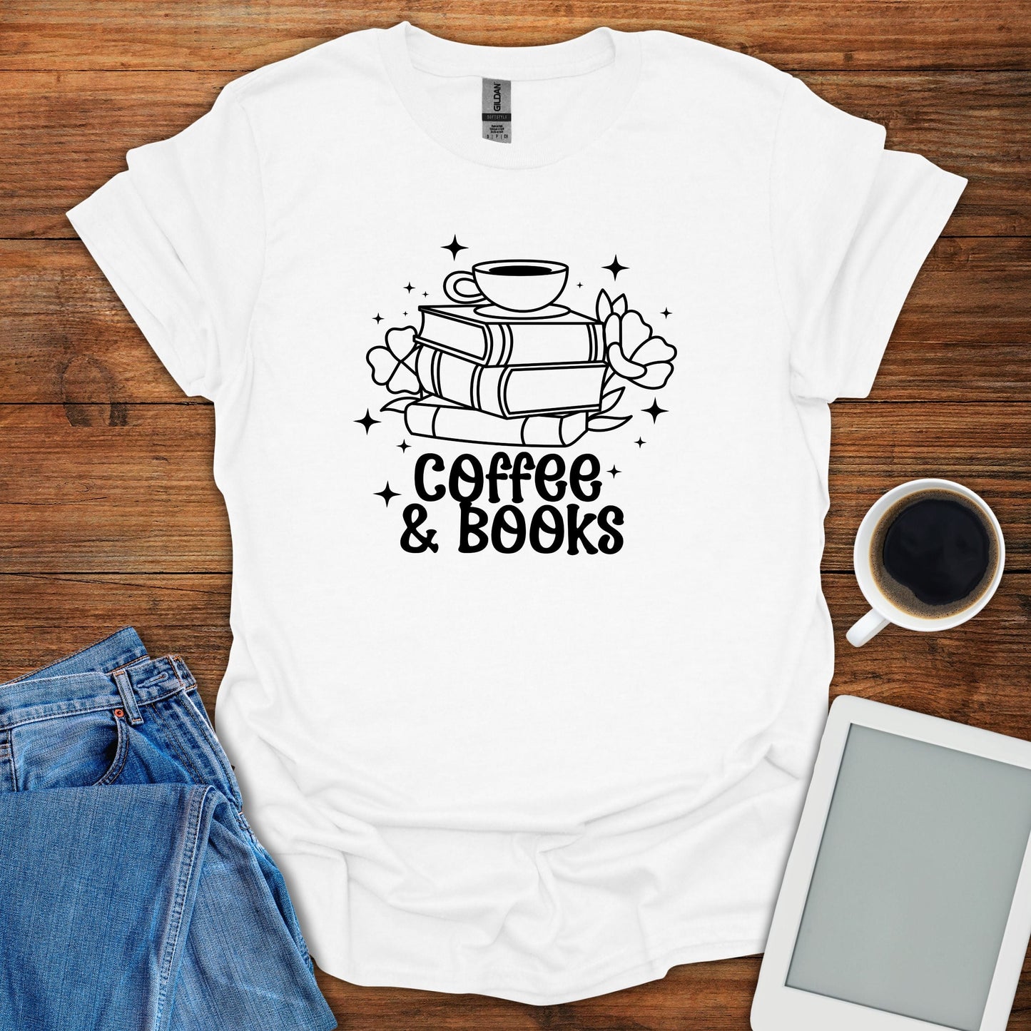 Coffee & Books Tee