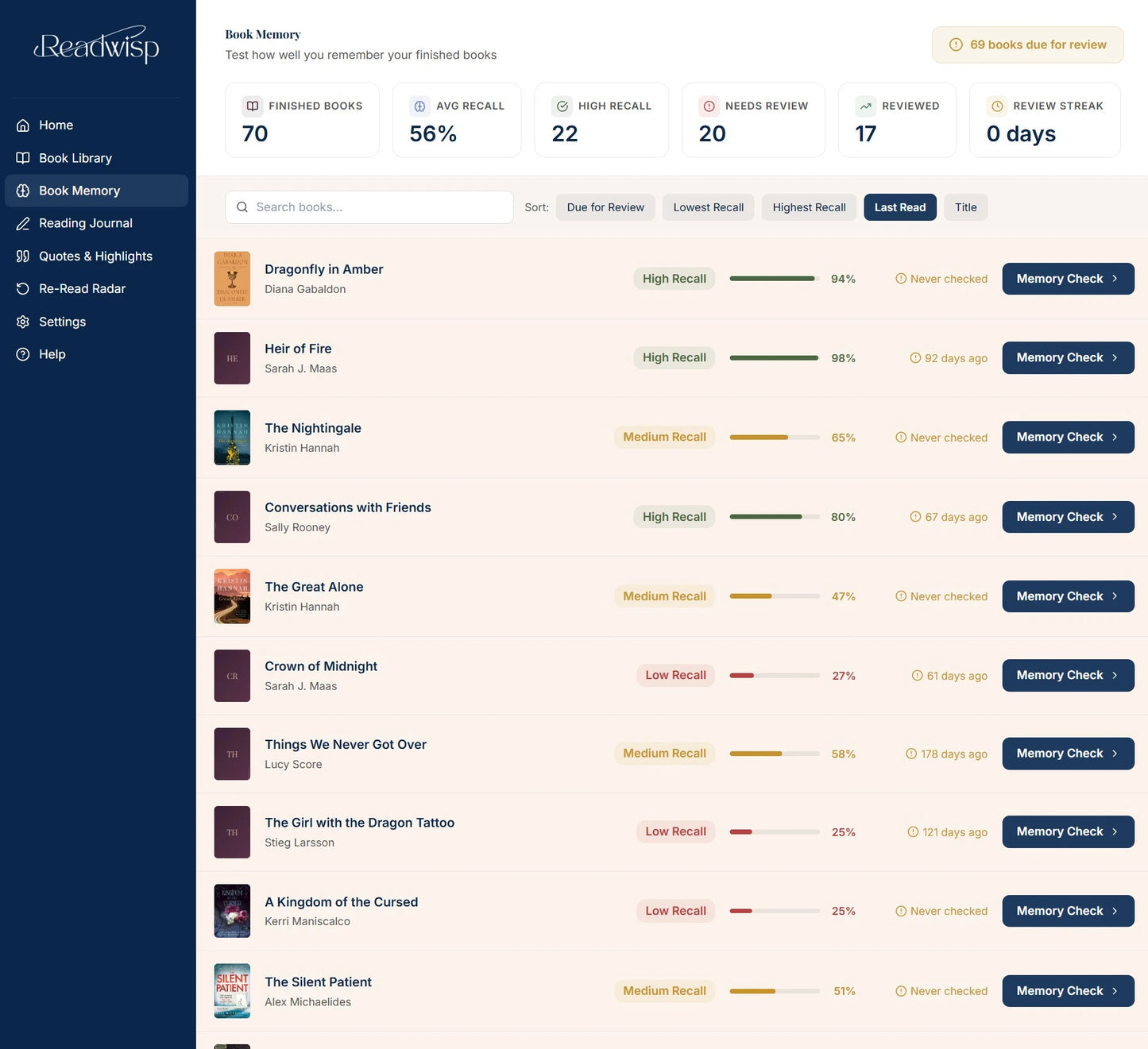 Readwisp - the Personal Book Tracker App