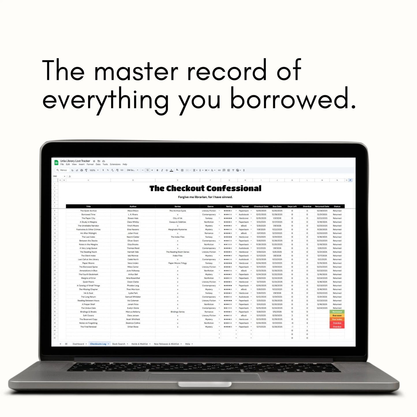 Library Loot Tracker