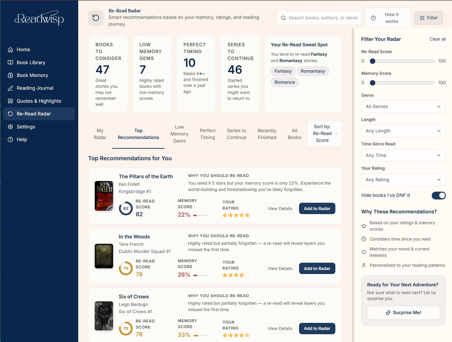 Readwisp - the Personal Book Tracker App